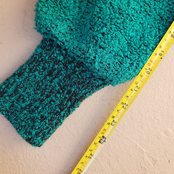 Vintage Monto Par Le Chois Sweater Jacket Size S-M Chunky Knit Puff Sleeve - Picture 11 of 14